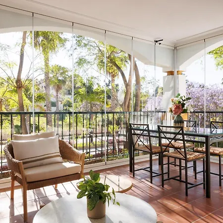 Apartamento Marbella Banus Suites - Banus, Dama De Noche, Stylishly Redecorated - Brand New Furniture, 1Bed-1Bath, Bright Glazed Terrace, 3 S Pools, Beautiful Complex, Ideal For Families
